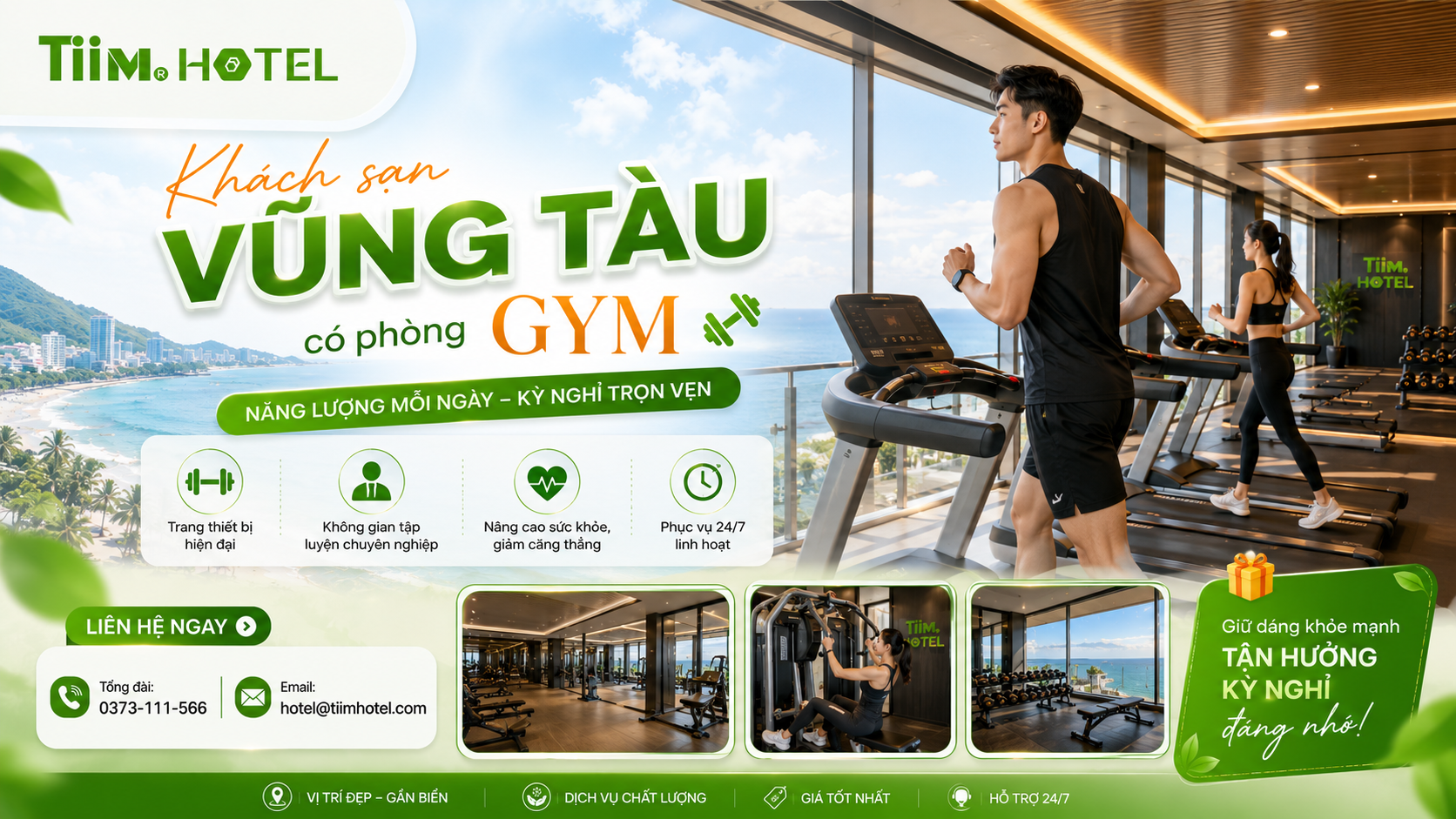 Vừa Du Lịch Vừa "Độ Dáng" Với Top Khách Sạn Vũng Tàu Có Phòng Gym