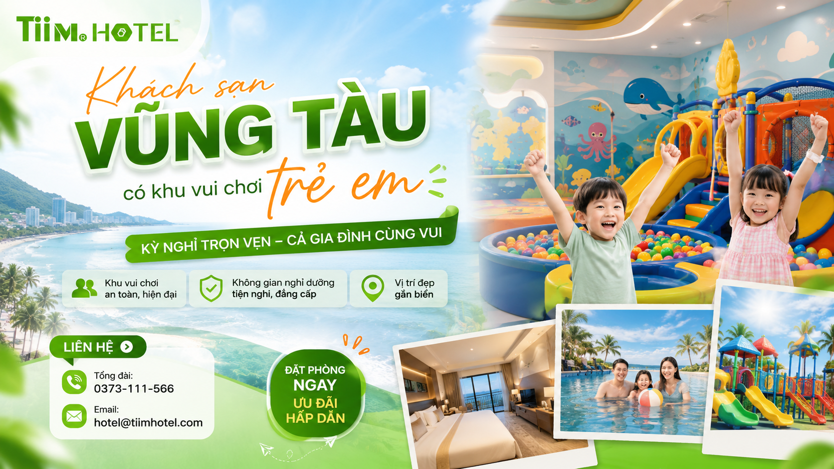 TOP 5 Khách sạn Vũng Tàu có khu vui chơi trẻ em gần Bãi Sau