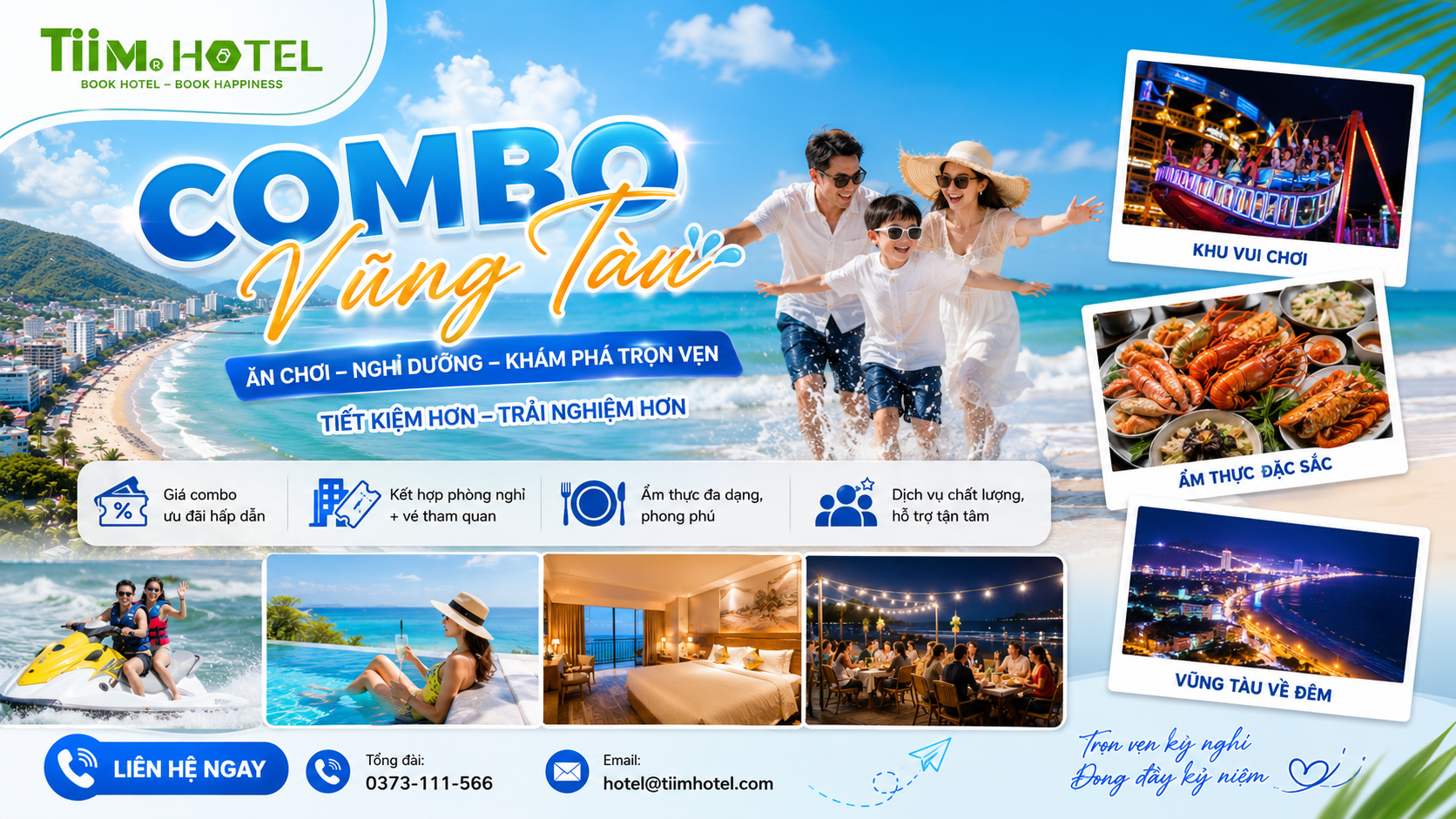 Combo Vũng Tàu Trọn Gói Giá Rẻ Đến Cao Cấp Mùa Hè 2026