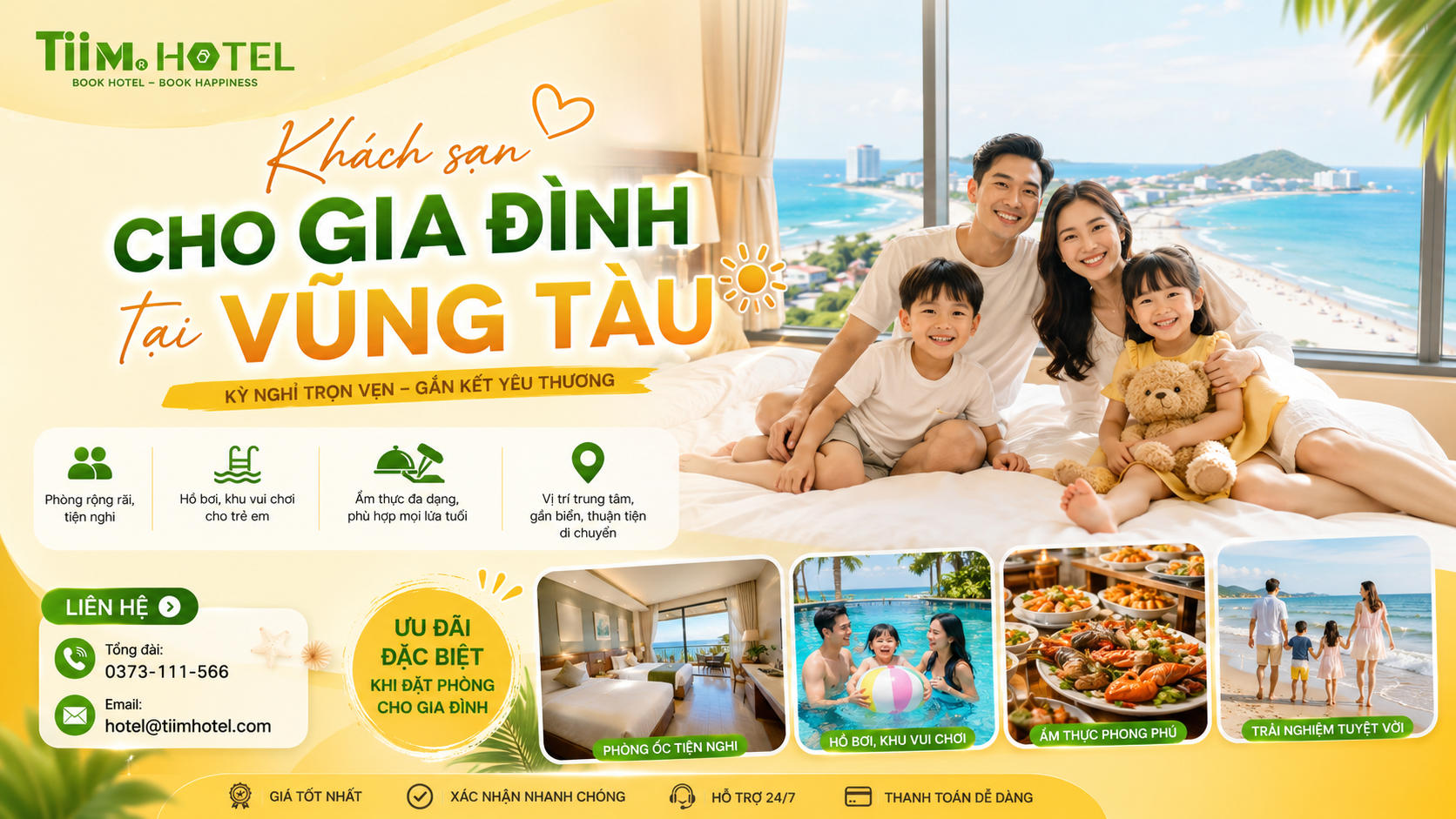 TOP 3 tiêu chí chọn khách sạn phù hợp cho gia đình tại Vũng Tàu
