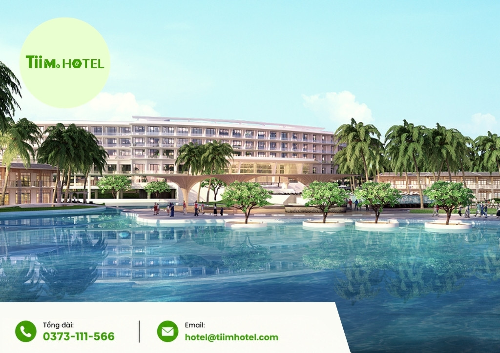 resort hồ tr&agrave;m c&oacute; b&atilde;i biển ri&ecirc;ng