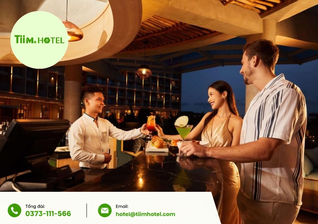 resort hồ tràm miễn phí mini bar
