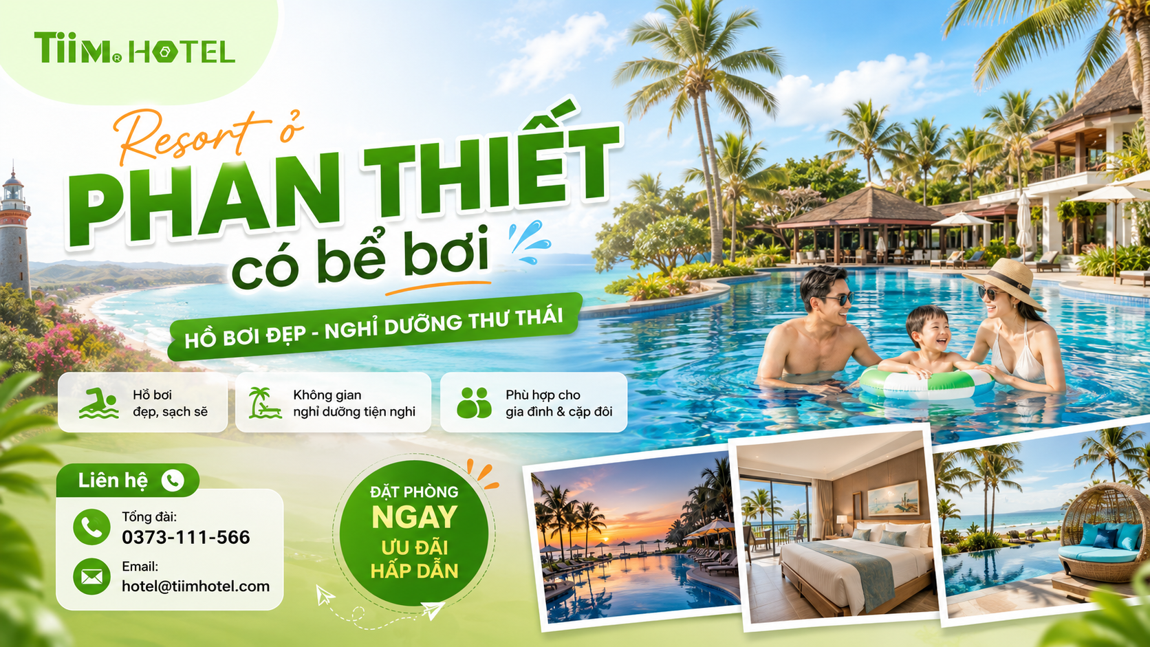 Tiêu chí vàng chọn resort Phan Thiết có bể bơi cực đỉnh
