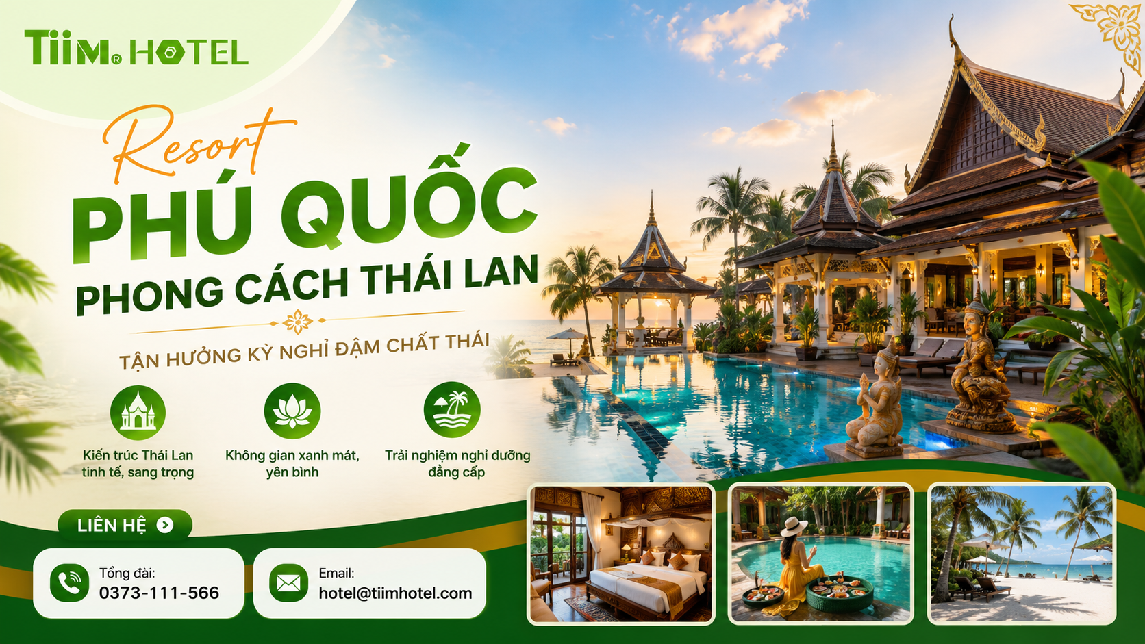Resort Phú Quốc Phong Cách Thái Lan: Tiêu Chí Lựa Chọn 2026