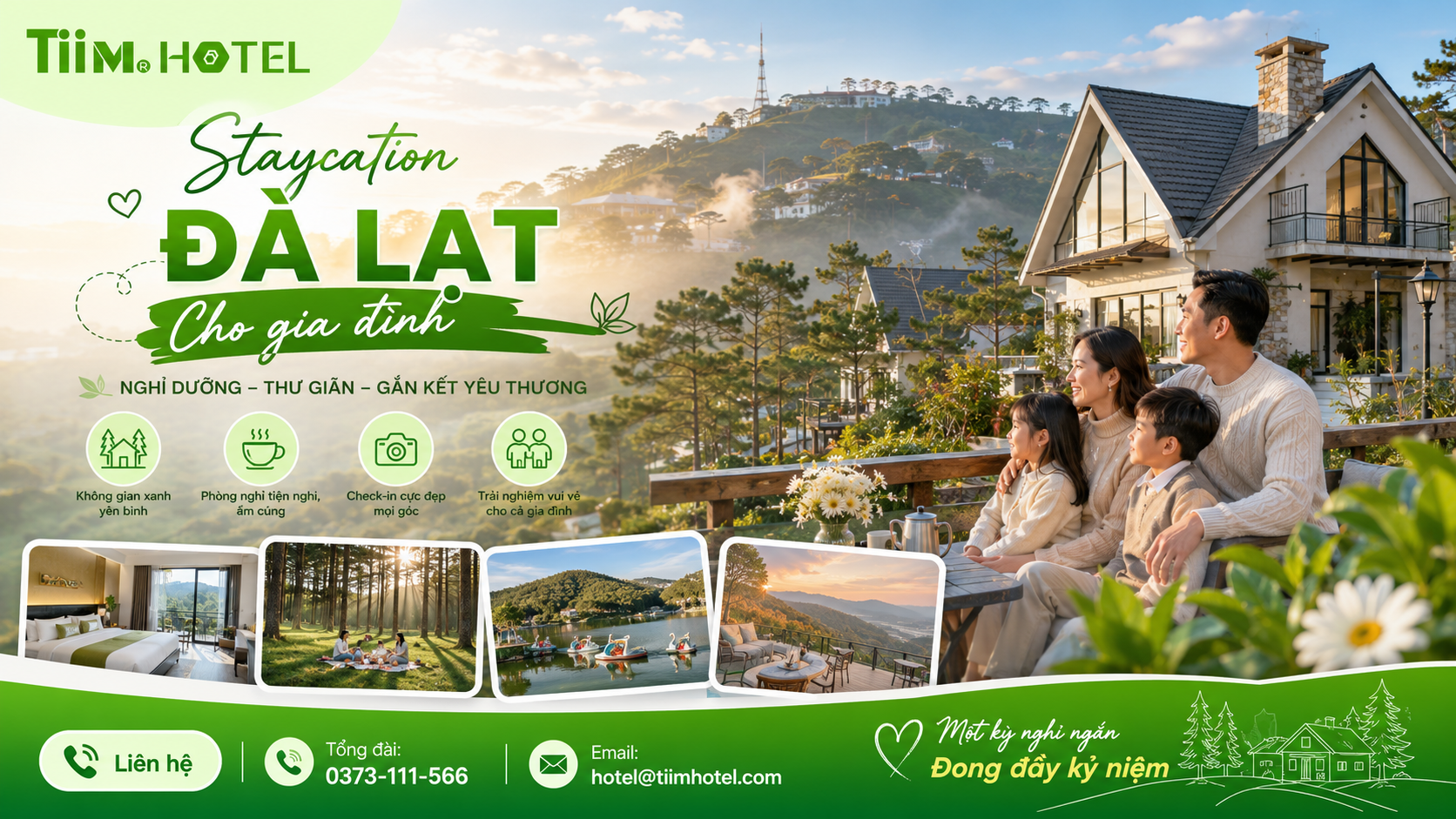 Staycation Đà Lạt Cho Gia Đình: Gợi Ý Khách Sạn Đẹp, Tiện Nghi & Đáng Trải Nghiệm