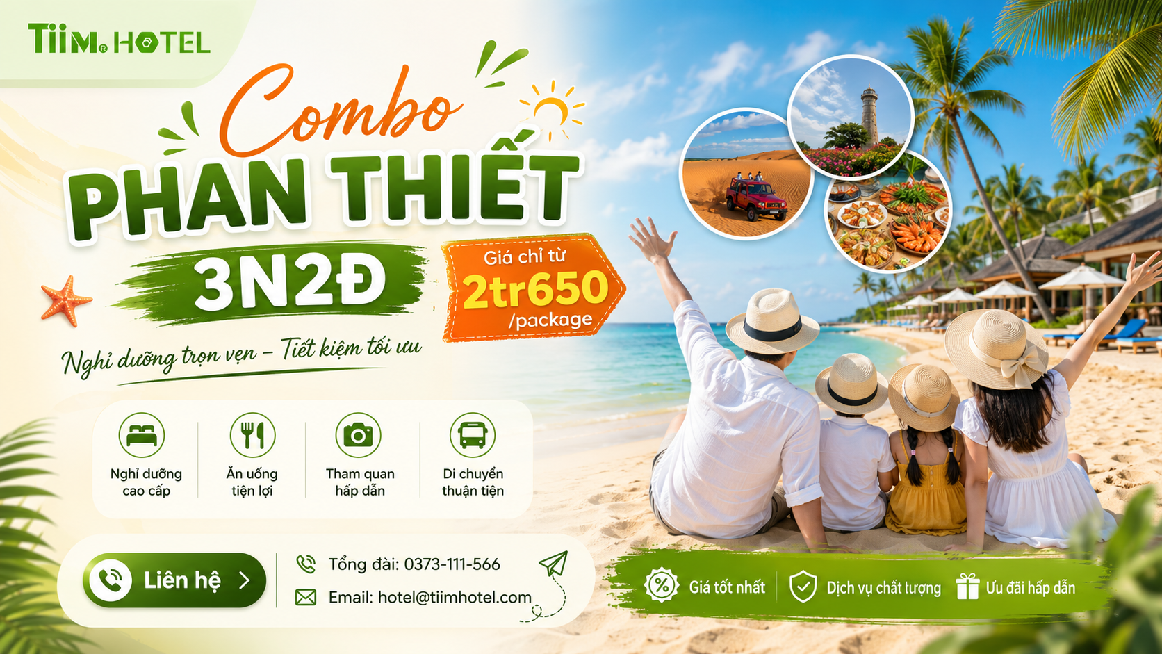 Combo Phan Thiết 3N2Đ: Gợi Ý Gói Nghỉ Dưỡng Tiết Kiệm