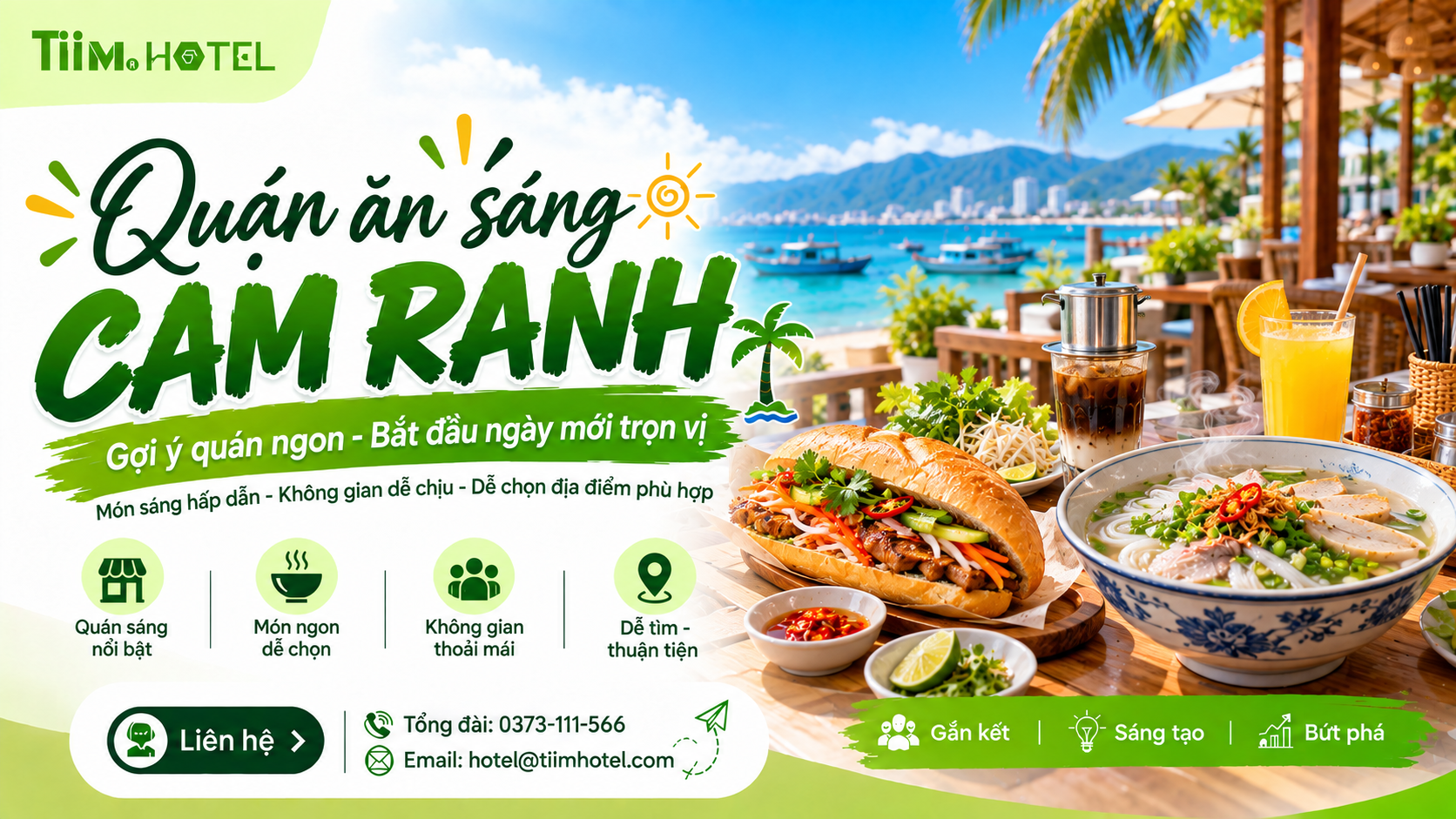 Quán Ăn Sáng Cam Ranh: 4 Địa Chỉ Ngon, Dễ Tìm 2026