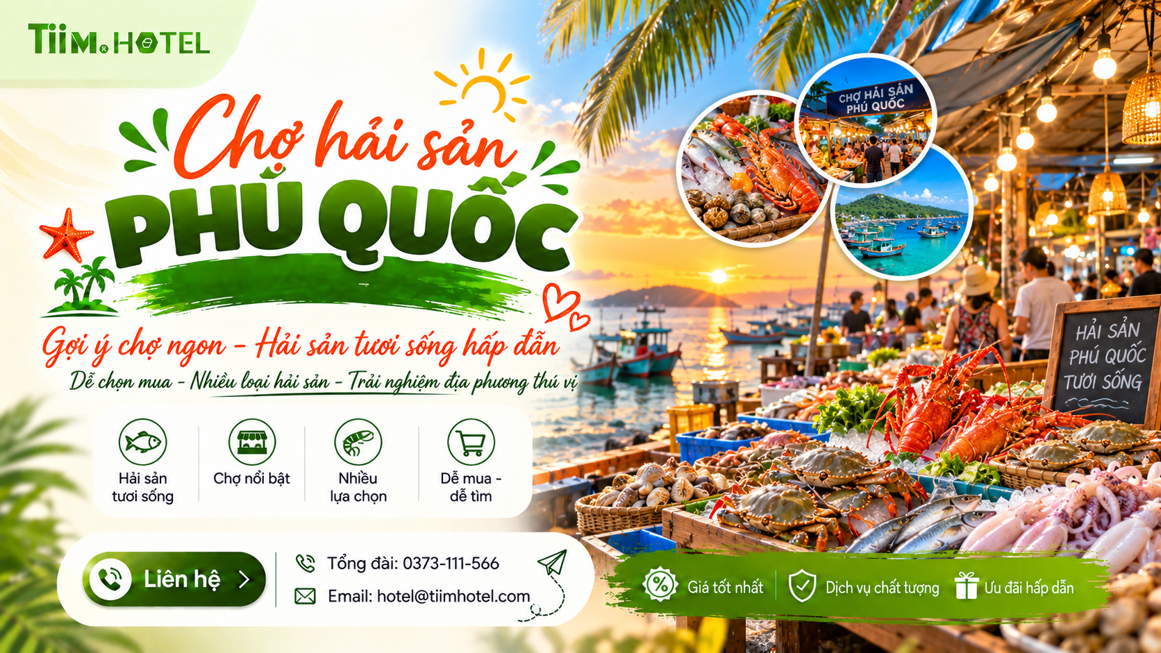 Chợ Hải Sản Phú Quốc: Top 5 Chợ Tươi Ngon Đáng Ghé