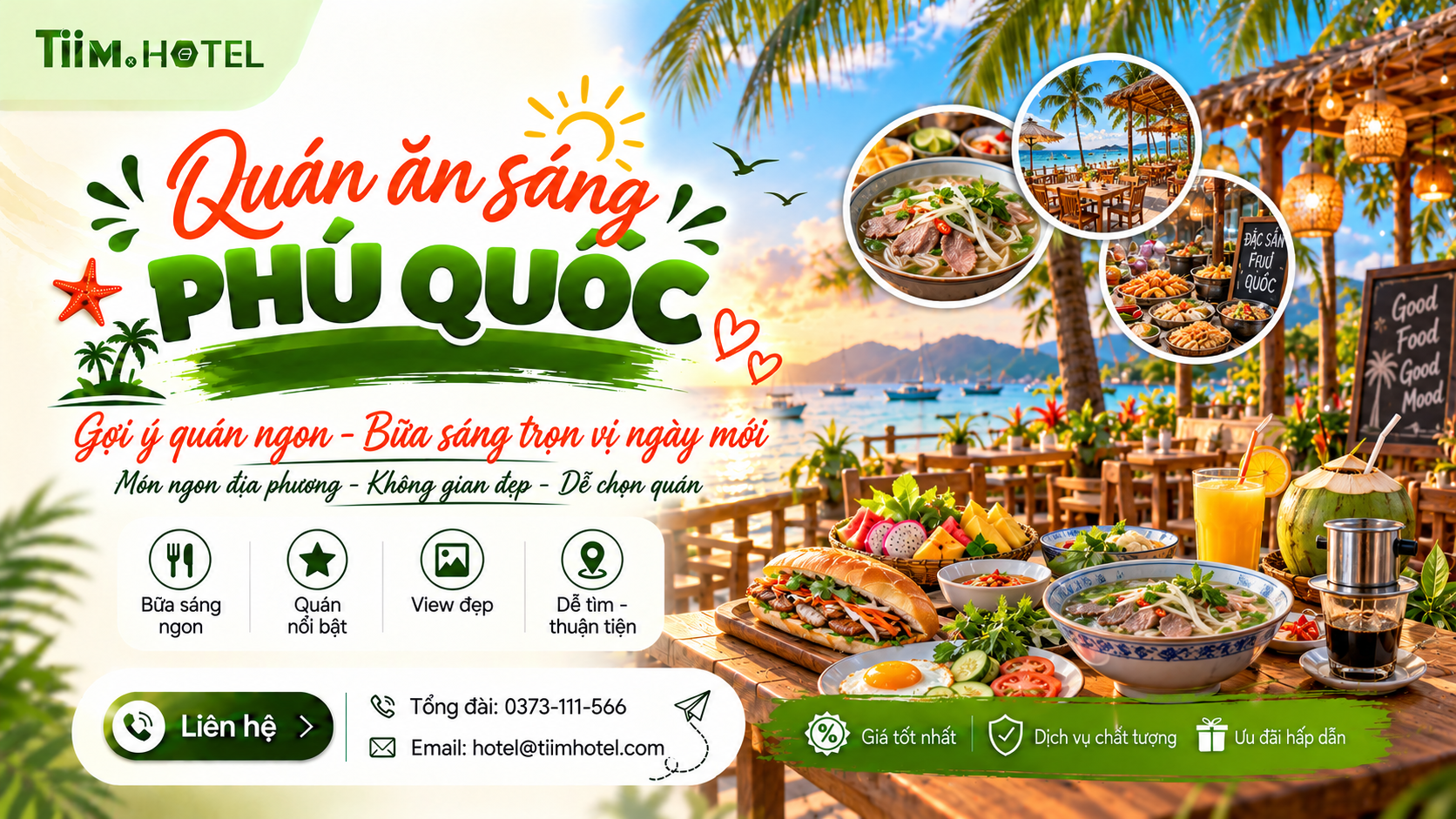 Quán Ăn Sáng Phú Quốc: 5 Địa Chỉ Ngon, Giá Rẻ 2026